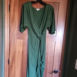 Baltic Born Deep Green Long Sleeve Dress